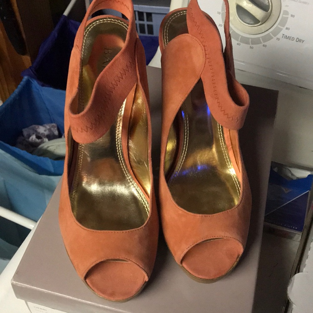 Peach color heels
